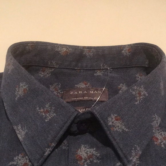 NWOT, “Zara Man,” L/S Button Down - Picture 2 of 6